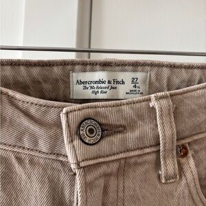 Abercrombie & Fitch Beige High Rise Jeans